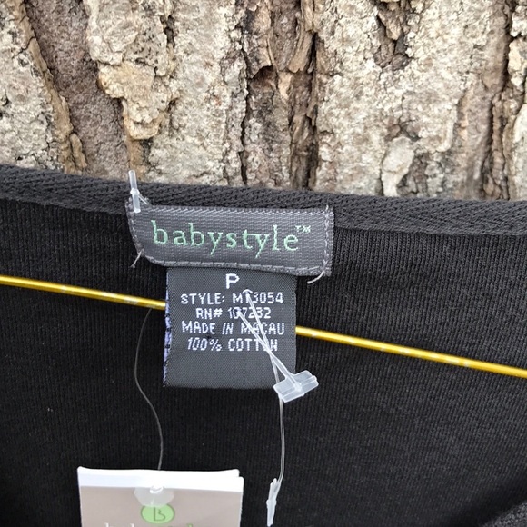 NWT BabyStyle Petite Maternity 3/4 Length Sleeve Tee Hook & Eye Sleeve Close P - Picture 6 of 14